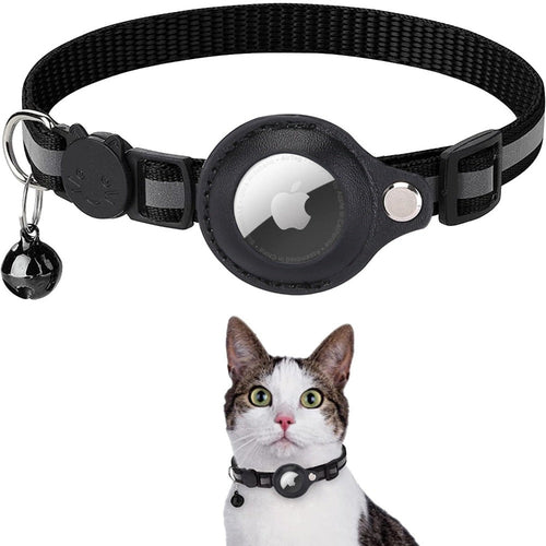 Reflektierendes AirTag-Halsband mit integrierter AirTag-Halterung | Für Hunde & Katzen