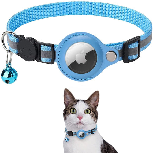 Reflektierendes AirTag-Halsband mit integrierter AirTag-Halterung | Für Hunde & Katzen