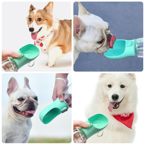 Tragbarer Futter- & Wasserspender für Hunde und Katzen