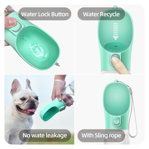 Tragbarer Futter- & Wasserspender für Hunde und Katzen