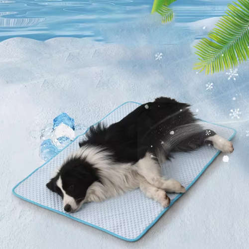 Kühlmatte für Hunde & Katzen – Atmungsaktiv & kühlend aus Ice Silk