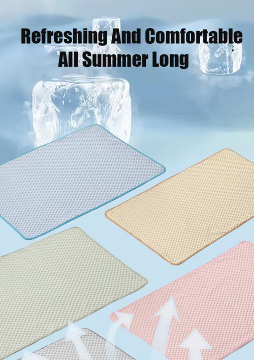 Kühlmatte für Hunde & Katzen – Atmungsaktiv & kühlend aus Ice Silk